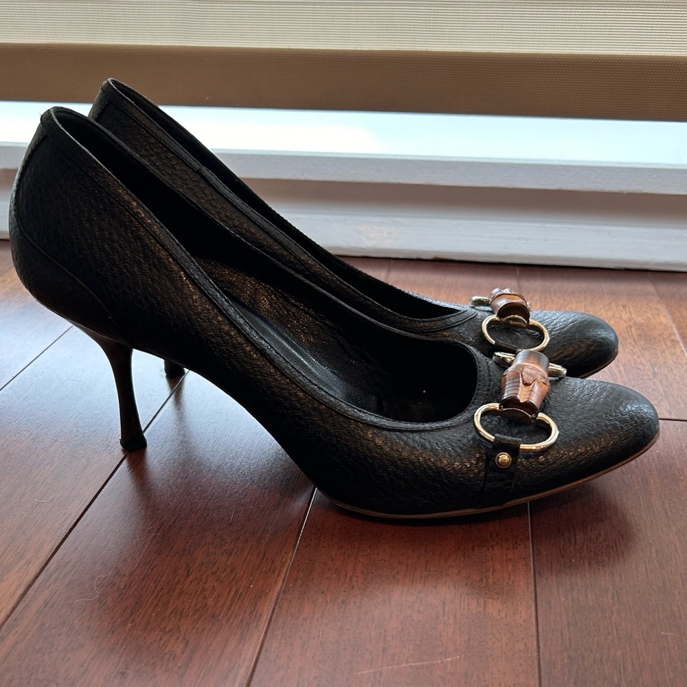 Gucci bamboo horsebit heel. Size 11